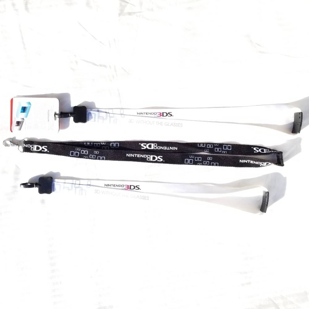 Three Official Nintendo DS Lanyards Collectible